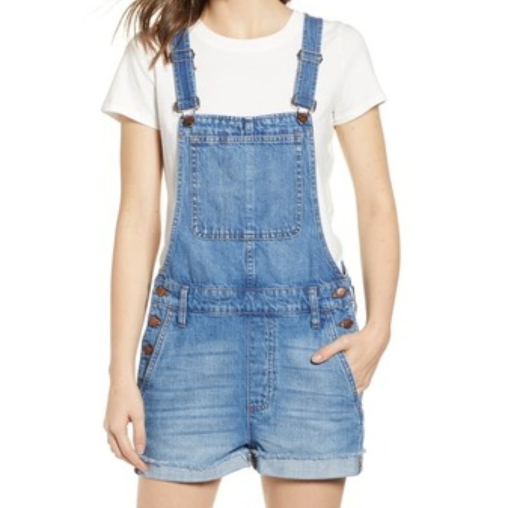 Madewell Adirondack Short Overalls Denville SMALL